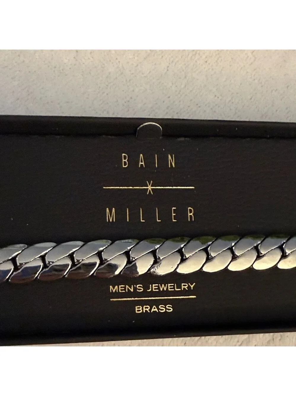 Bain Miller Men's Bracelet 9” Cuban link bracelet for men’s